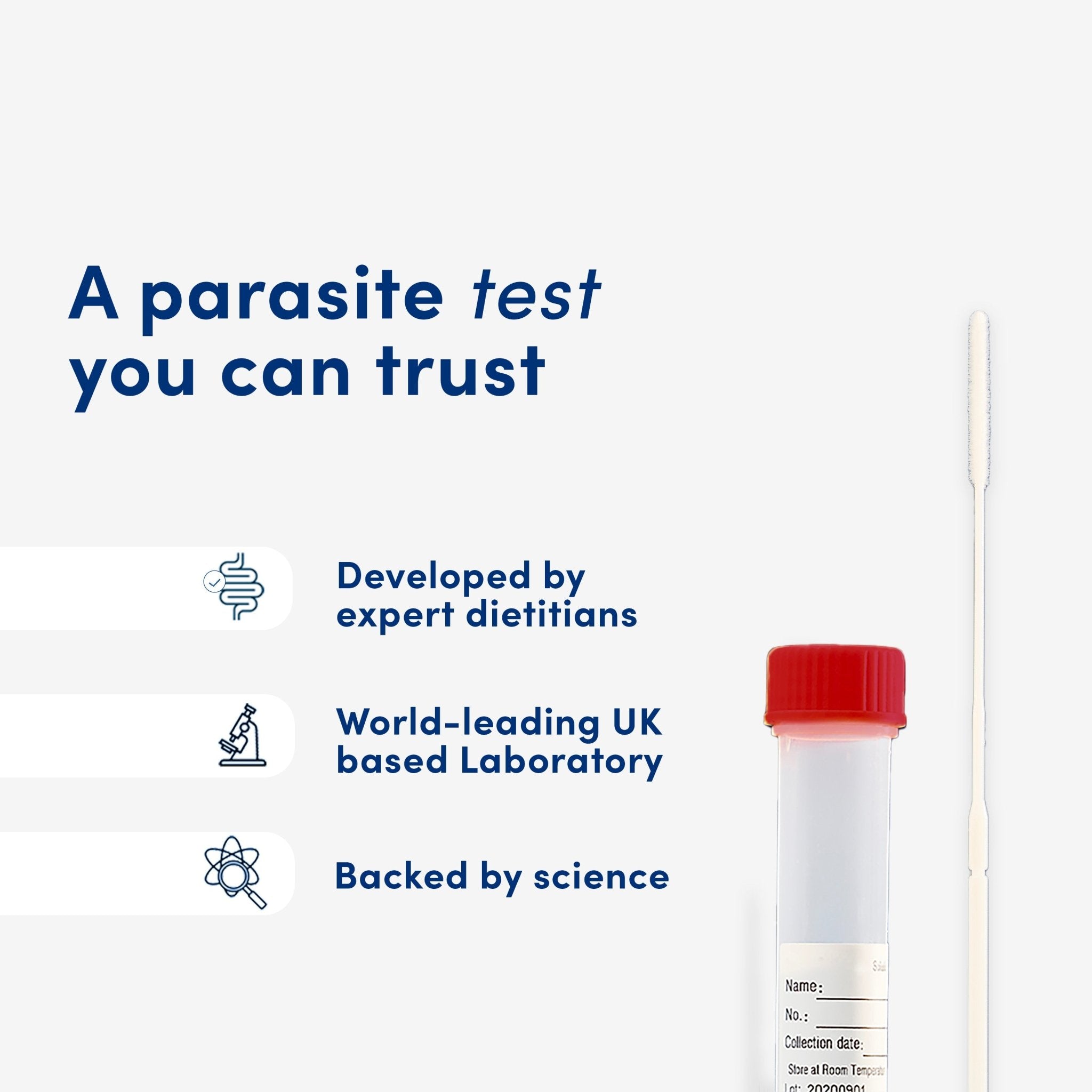 Gut Parasite Test — At-Home Stool Test for Parasites, Bacteria & Viruses